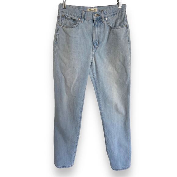 Madewell Womens Jeans Sz 27 Perfect Vintage Fitzgerald Wash Light Blue Mom‎ - Picture 5 of 13